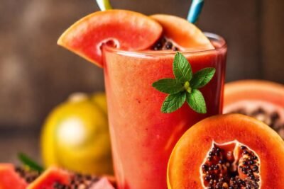 Batido tropical apetitoso