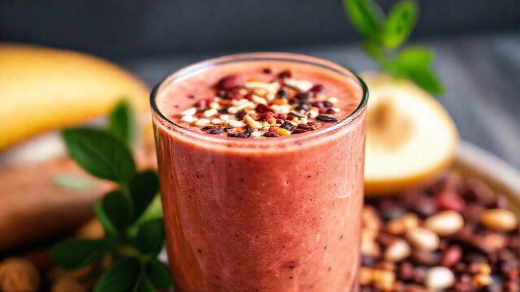 Batido vibrante y saludable