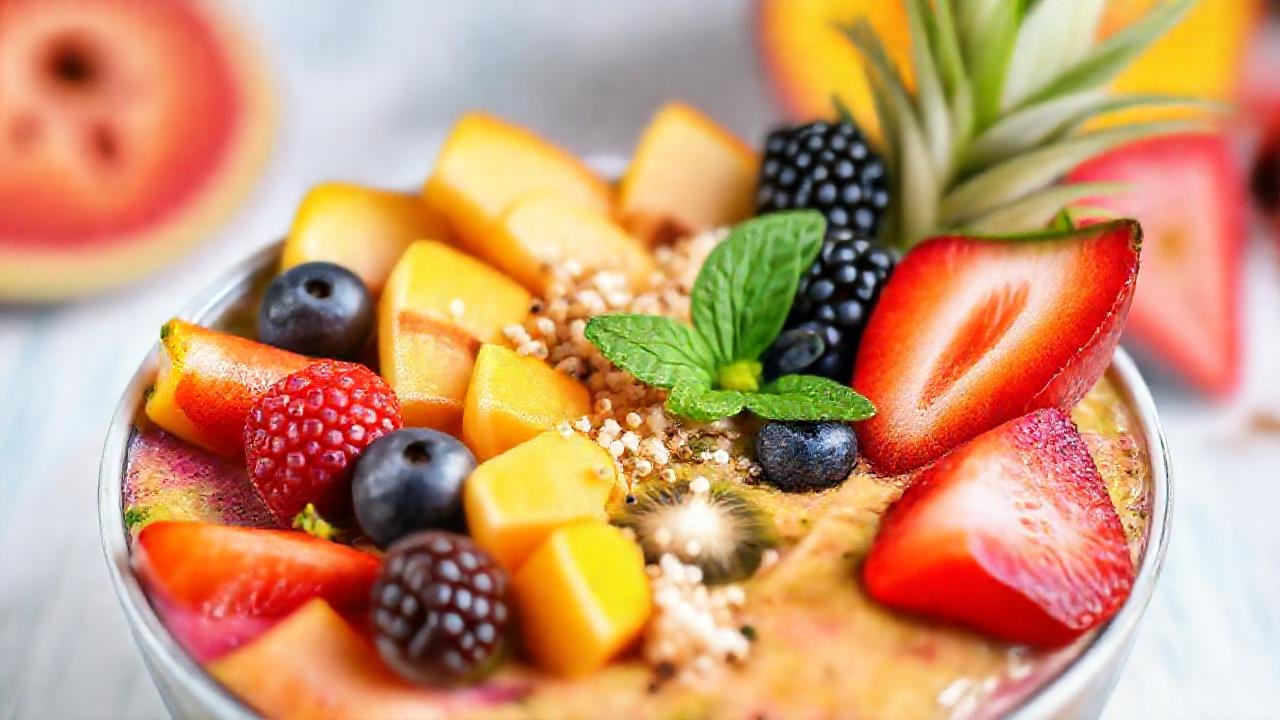 Batido tropical vibrante, saludable y delicioso