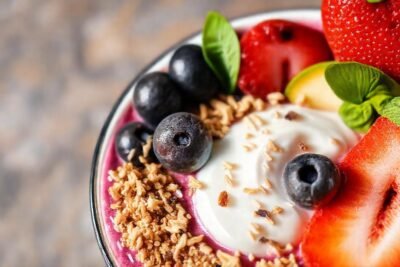 Un smoothie bowl nutritivo y apetitoso
