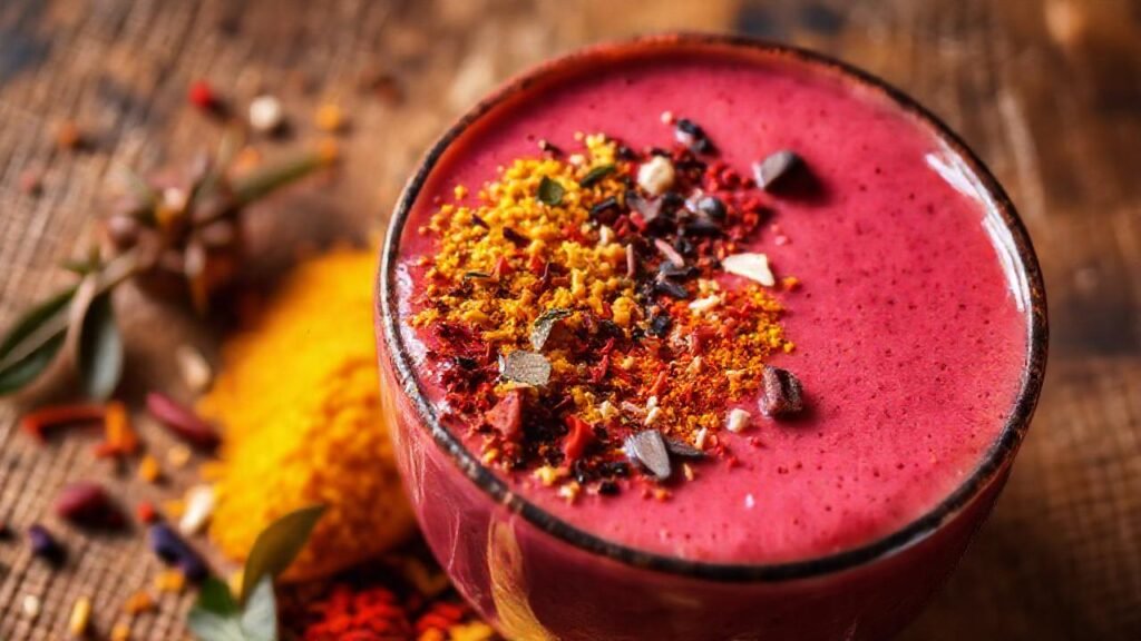 Un batido de frutas vibrante y delicioso