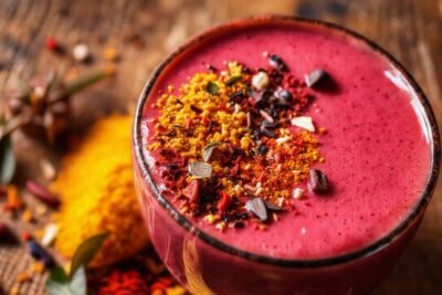 Un batido de frutas vibrante y delicioso