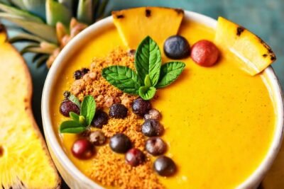 Batido colorido y saludable