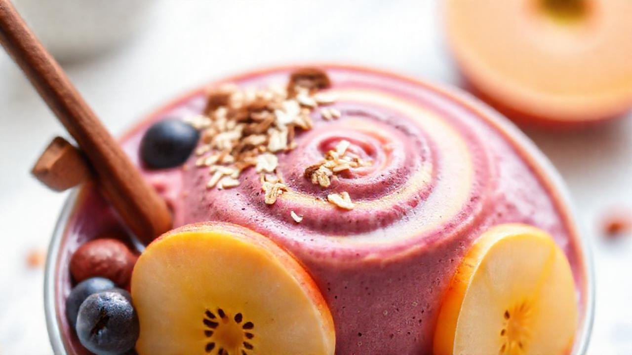 Un batido colorido y saludable