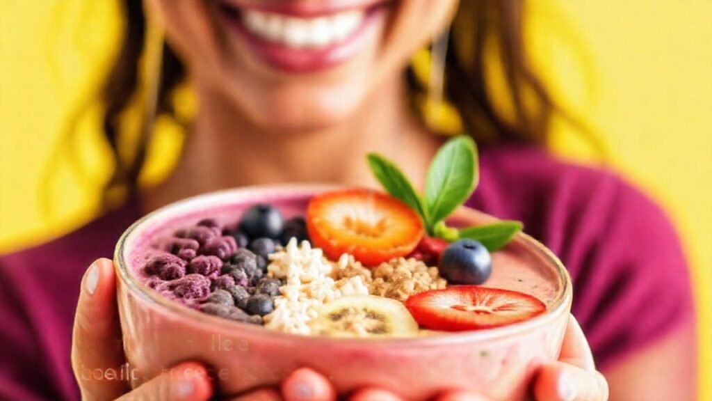 Batido saludable vibrante y nutritivo