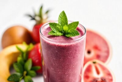 Un batido saludable y apetitoso destaca