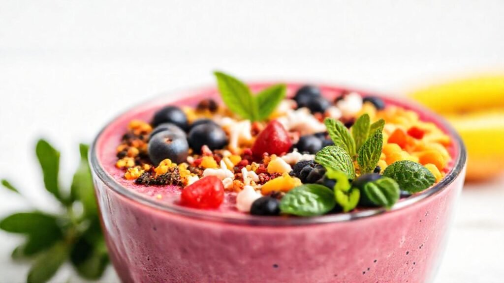 Batido colorido y saludable