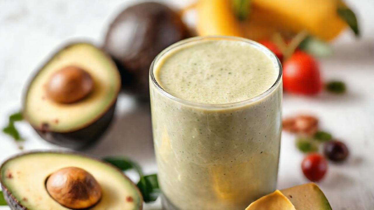 Un batido cremoso y saludable es apetitoso