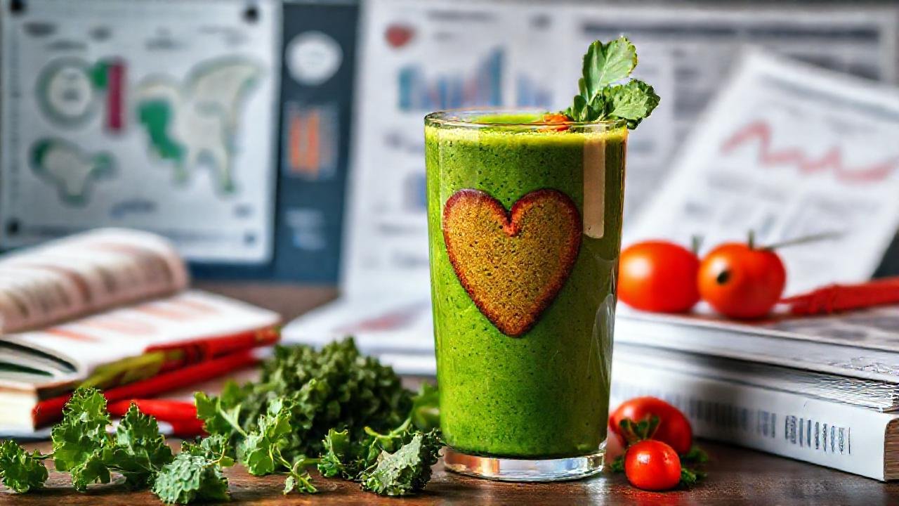 Un corazón sano disfruta de kale fresco