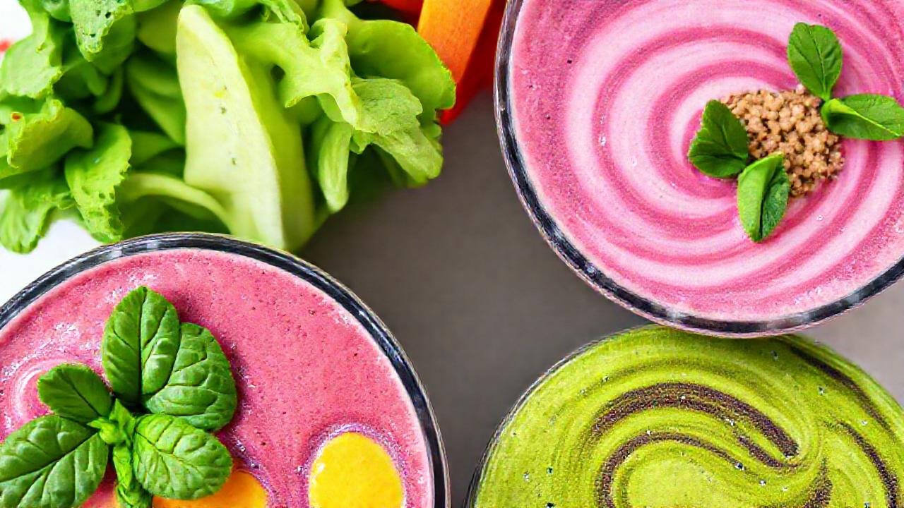 Batidos vibrantes promueven un estilo saludable