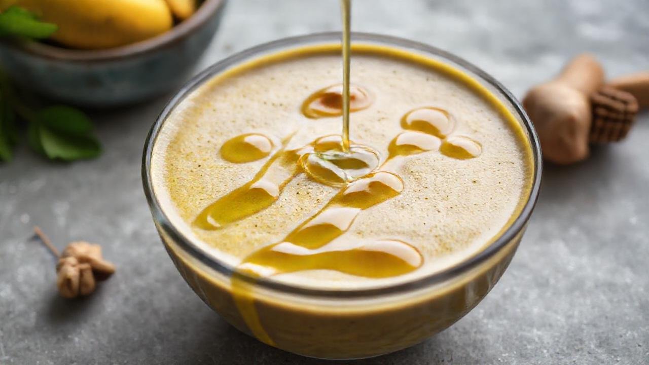 Un batido vibrante y saludable visualmente atractivo