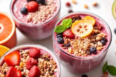 Batidos vibrantes y saludables