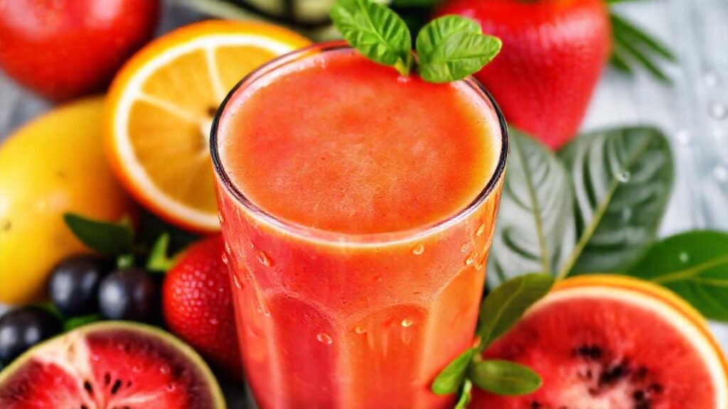 Batido tropical saludable y revitalizante