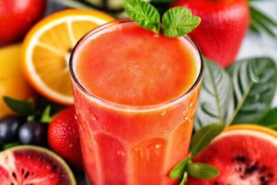 Batido tropical saludable y revitalizante