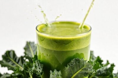 Batido verde vibrante