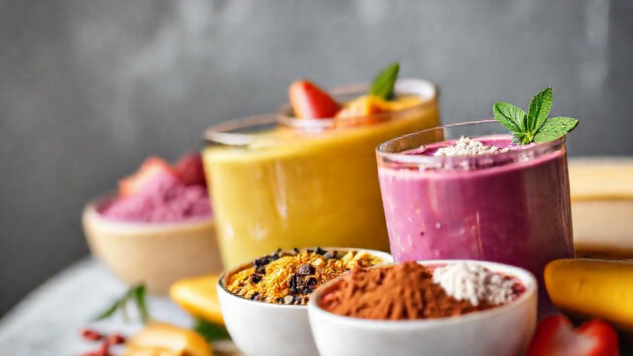 Batidos coloridos y saludables inspiran bienestar