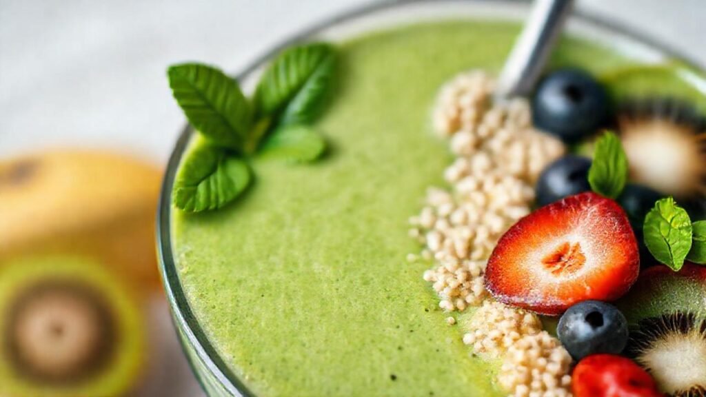 Batido de frutas vibrante y saludable