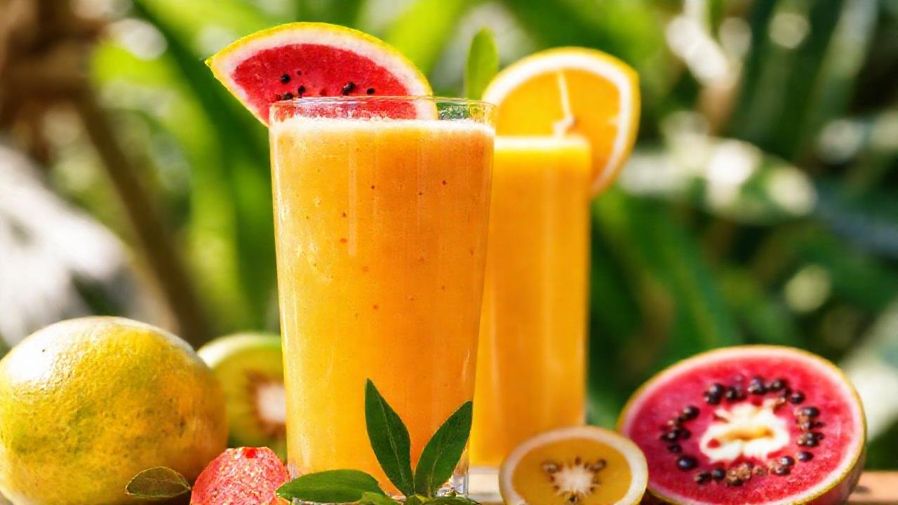 Batido tropical, dulce y saludable