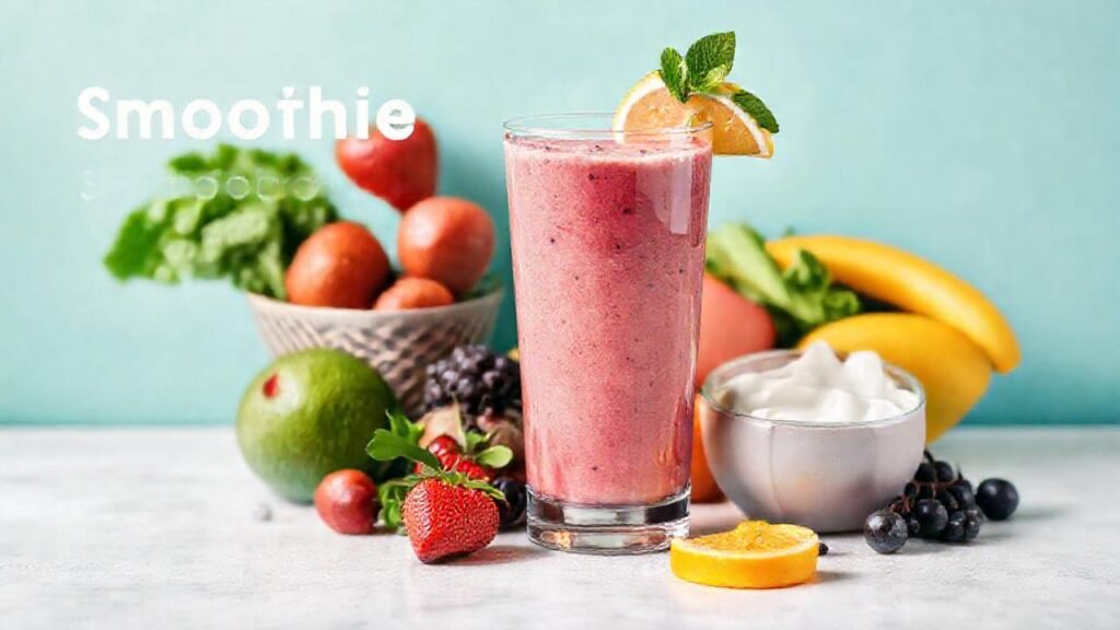 Batido saludable y colorido