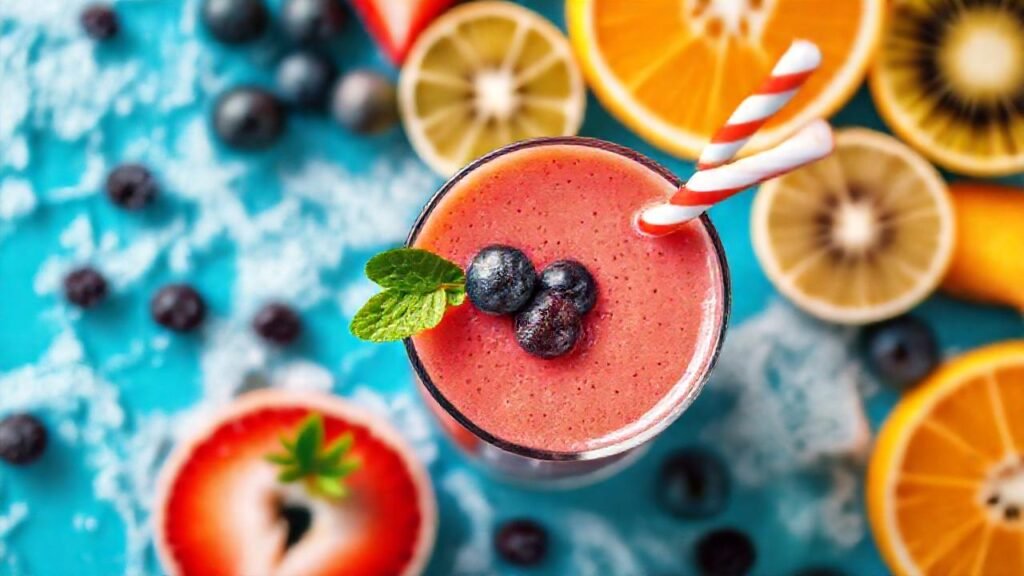 Batido vibrante y refrescante