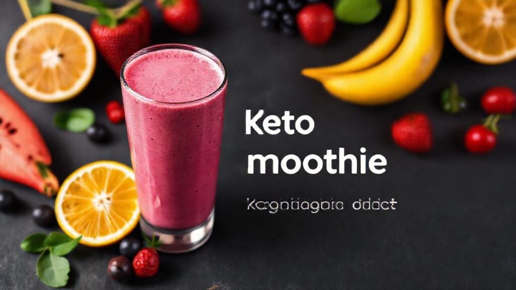 Batido de frutas vibrante