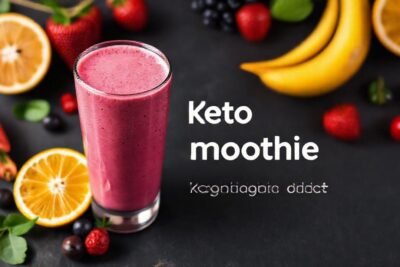 Batido de frutas vibrante