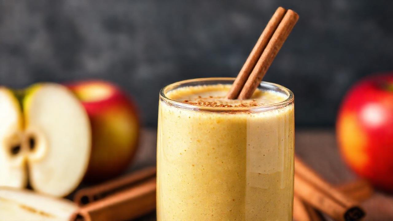 Un batido saludable y apetitoso brilla