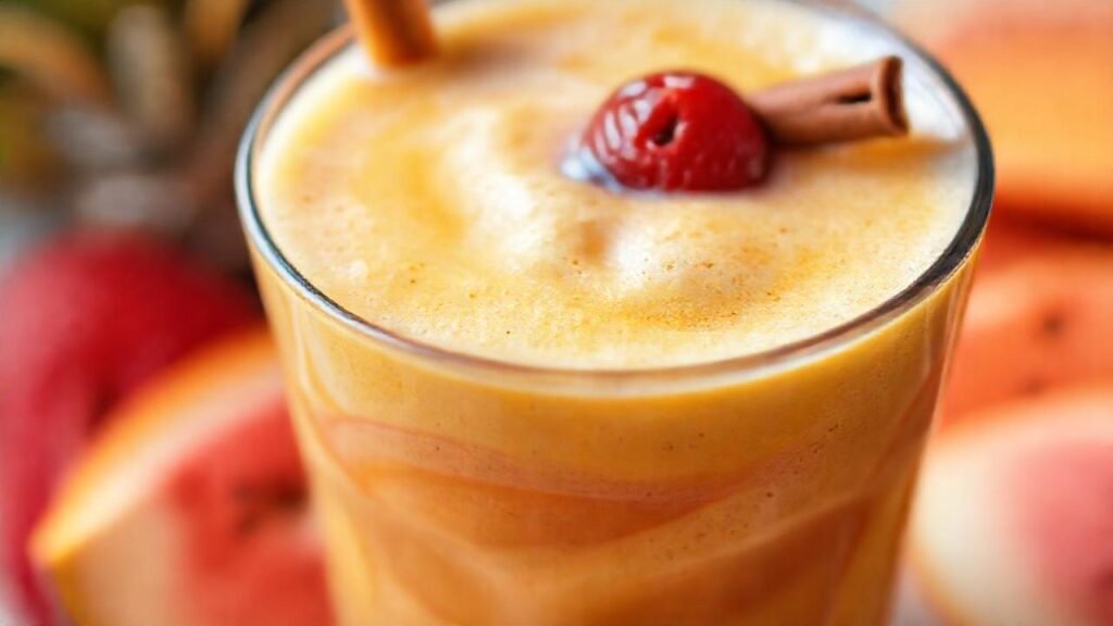 Batido tropical vibrante y apetitoso