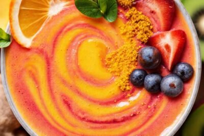 Batido colorido y saludable