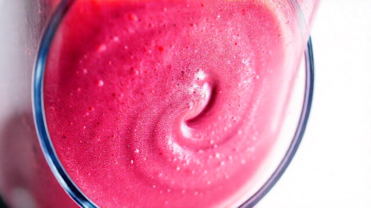 Batido vibrante en un estudio limpio
