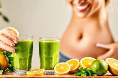 Batido verde saludable promueve pérdida de peso