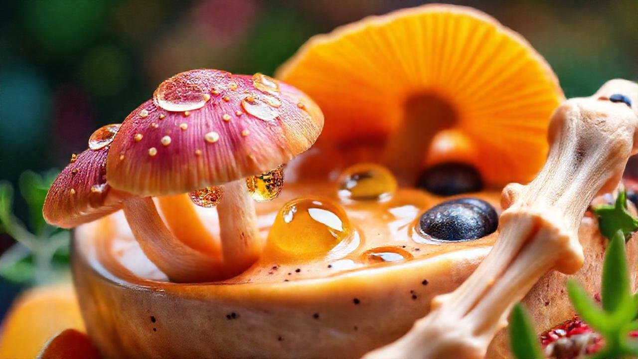Hongos vibrantes fortalecen huesos y salud