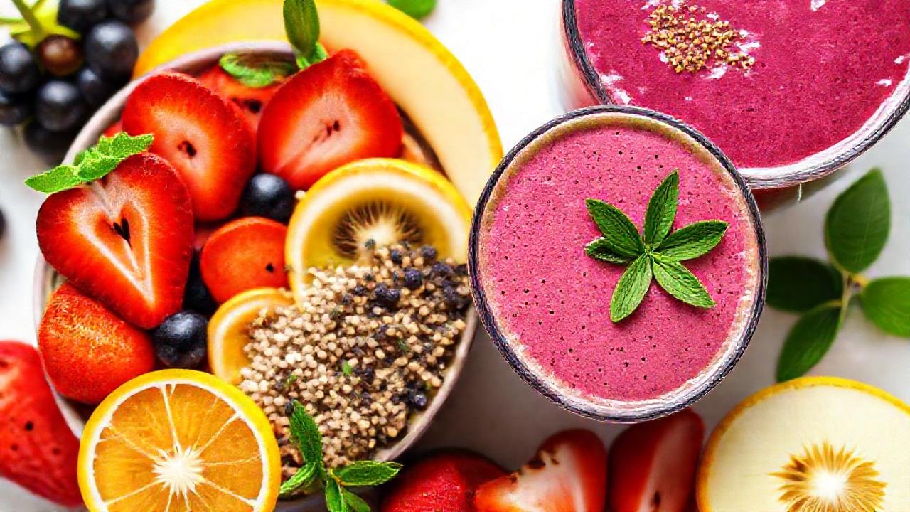 Batidos coloridos y saludables apelan al paladar
