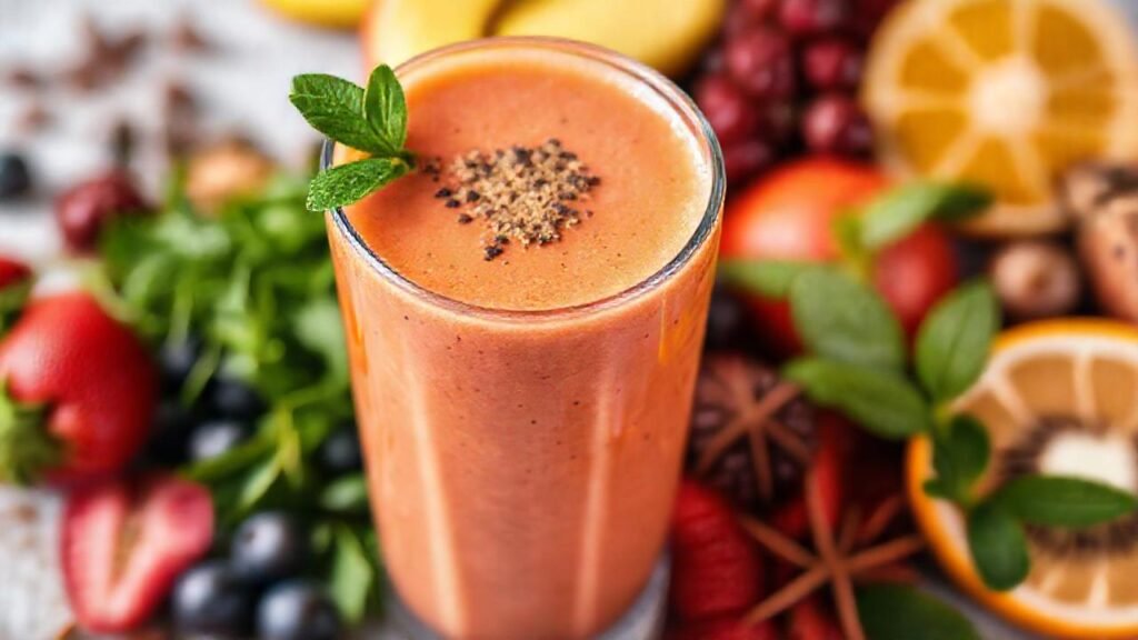 Batido saludable y colorido