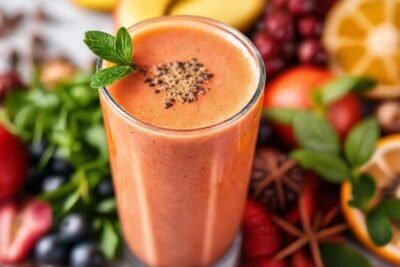 Batido saludable y colorido
