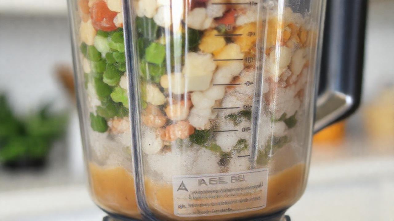 Licúa ingredientes sin obstrucciones y con cuidado