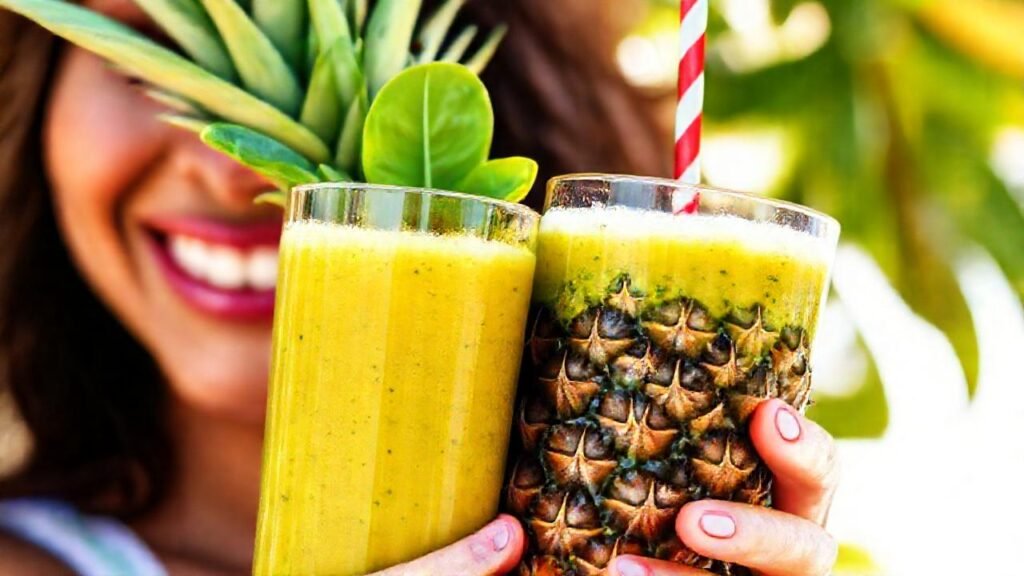 Batido tropical saludable y apetitoso