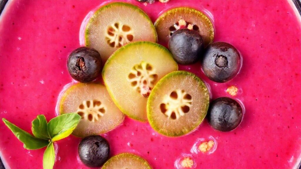 Batido colorido y fresco