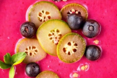 Batido colorido y fresco