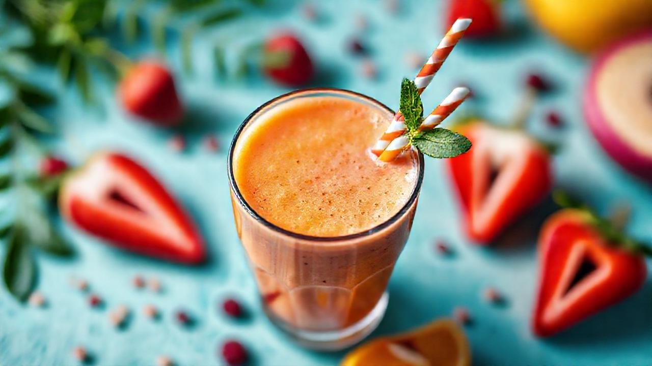 Batido brillante, colorido e Instagramizable