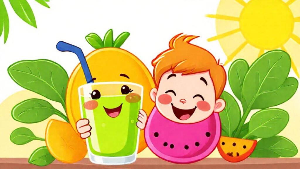 Un smoothie saludable y divertido