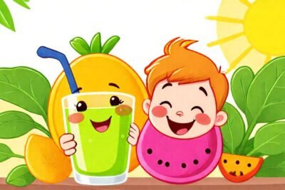 Un smoothie saludable y divertido