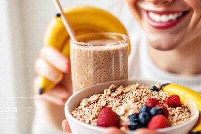 Batido saludable y nutritivo para el desayuno