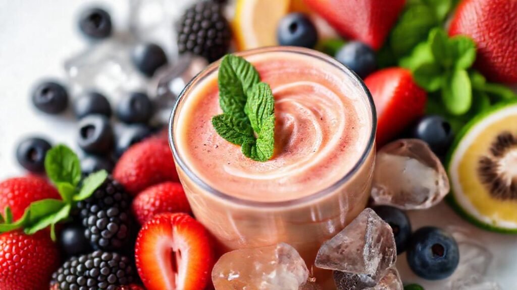 Batido fresco y apetitoso