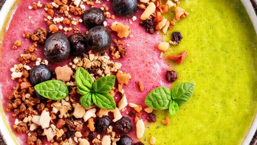 Batido colorido y saludable