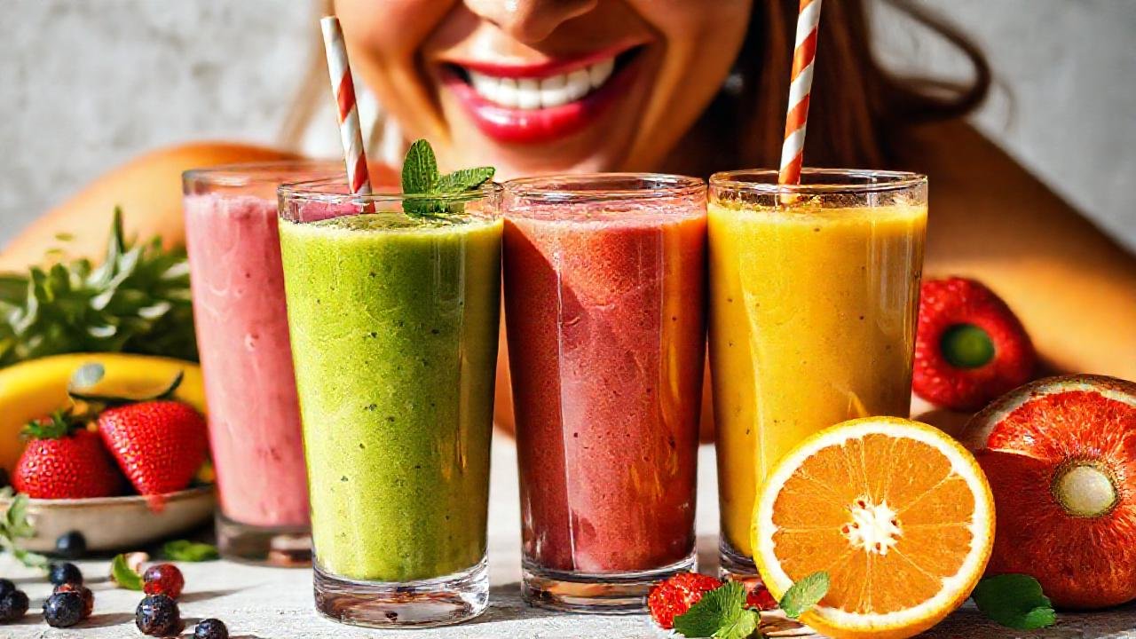 Batidos vibrantes y saludables iluminan la mañana