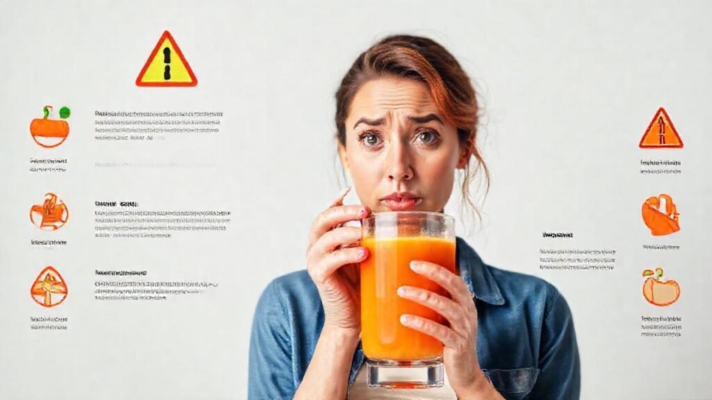 Batido naranja: advertencia