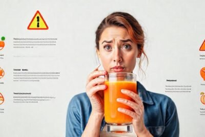 Batido naranja: advertencia