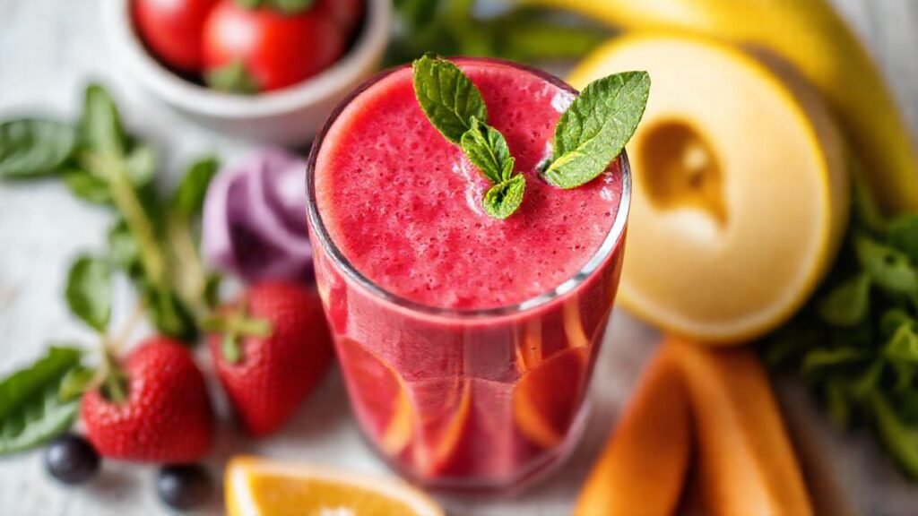 Batido vibrante y saludable