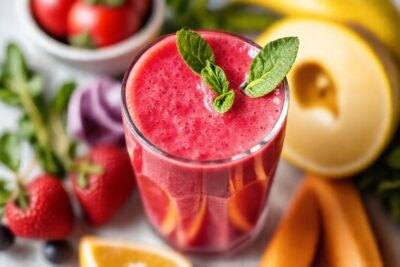 Batido vibrante y saludable